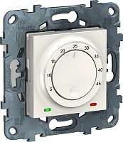 Терморегулятор механический с датчиком без рамки Schneider Electric Unica New 0С +50С белый картинка